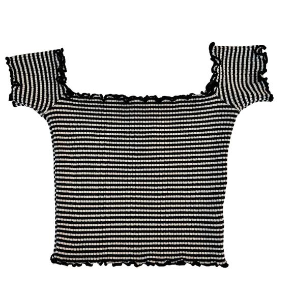 NWOT Women's Windsor Cropped Stripped Top - Picture 5 of 11